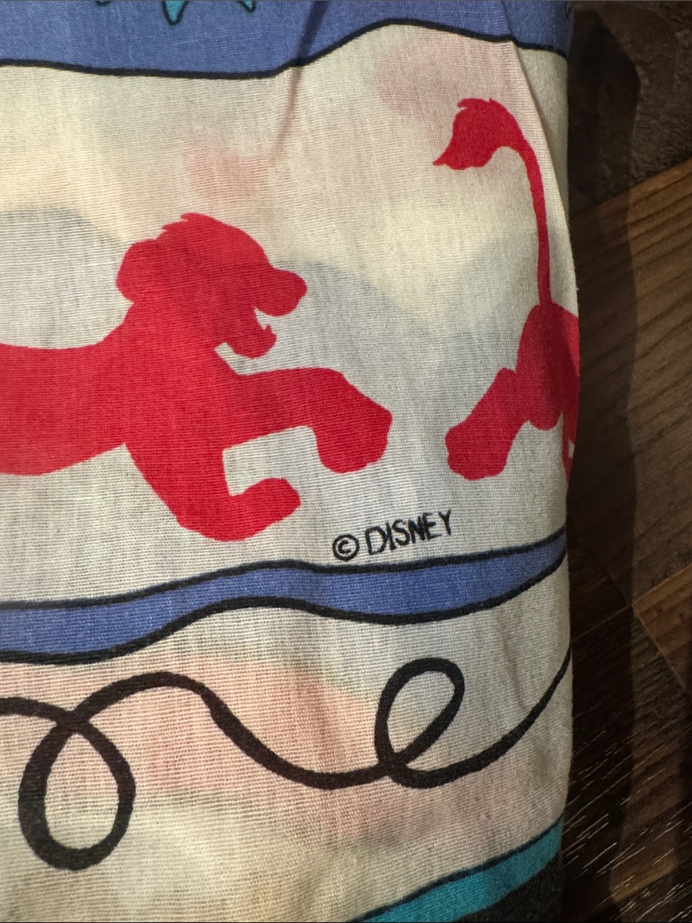 VINTAGE Lion King twin Sheets and Pillowcase - Picture 4 of 6